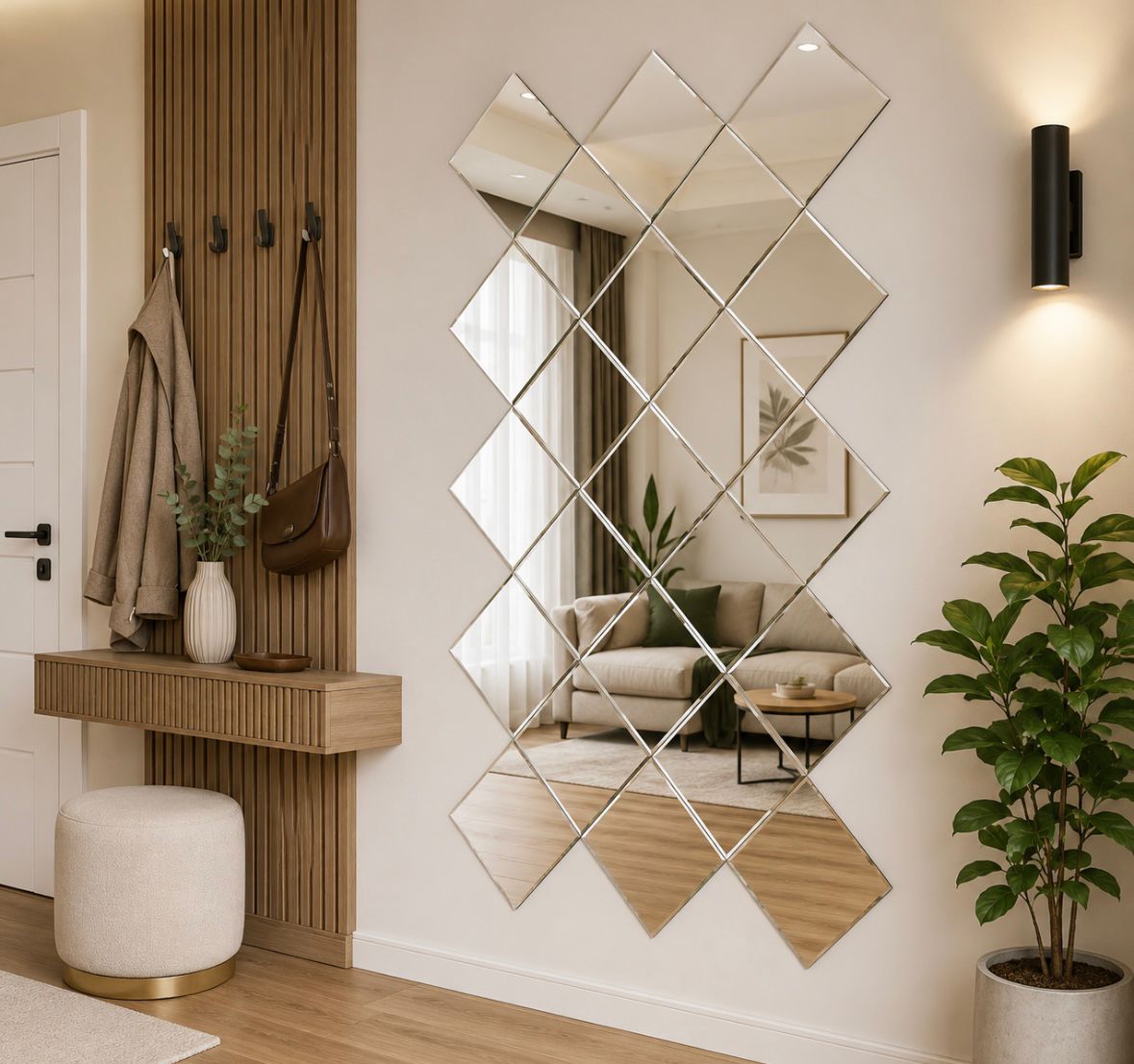 Self-adhesive mirrors