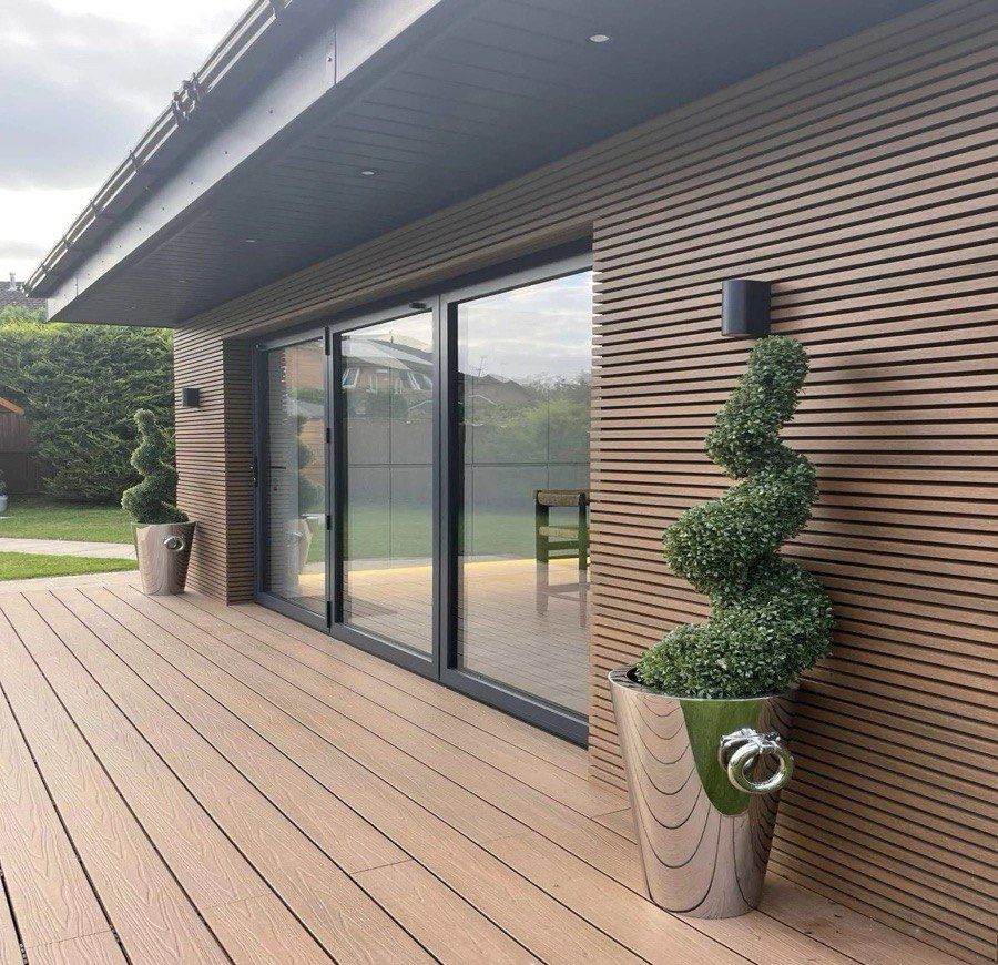 WPC 3D panels for exterior cladding, walls and WPC flooring