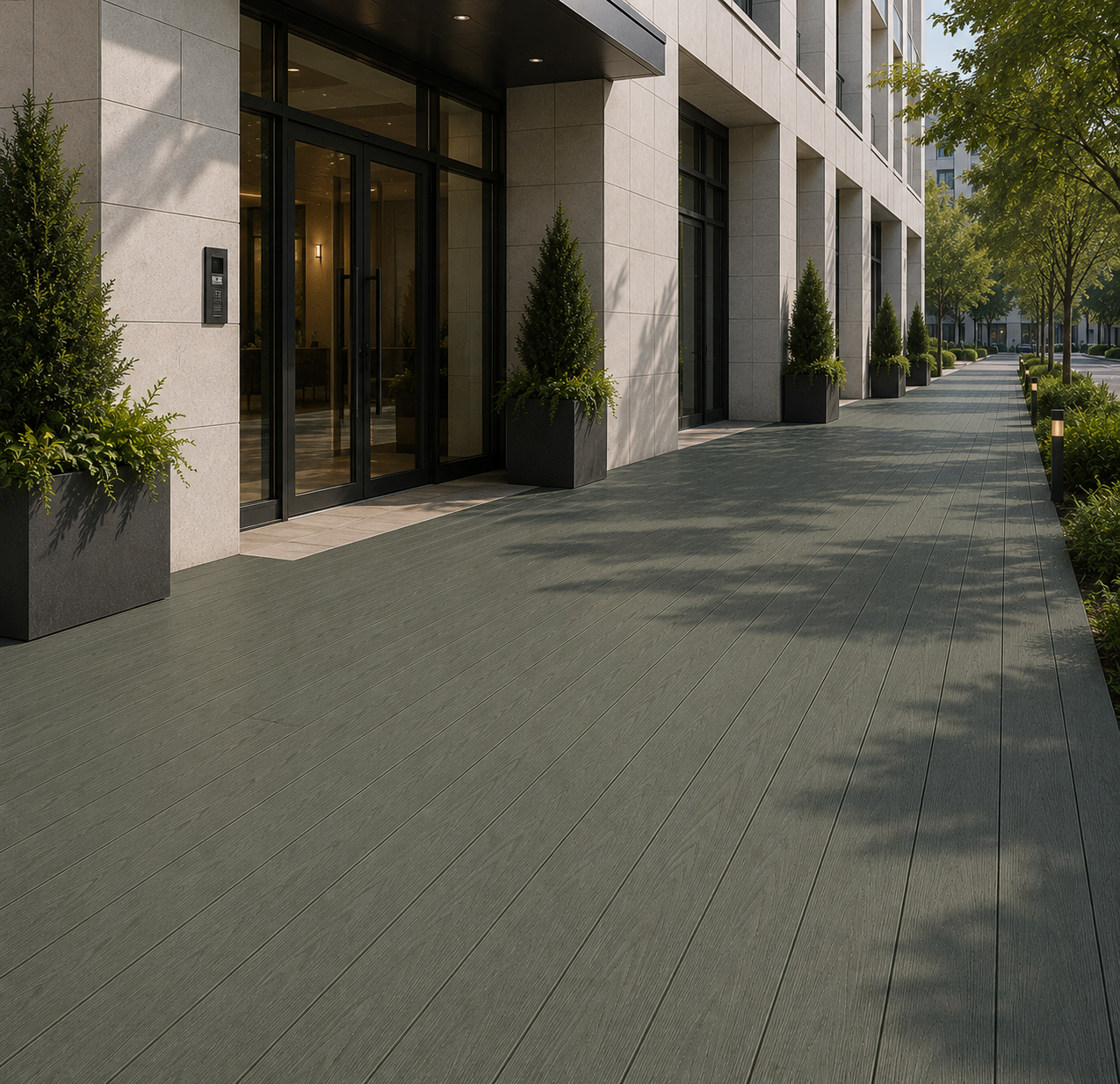 WPC flooring / grey