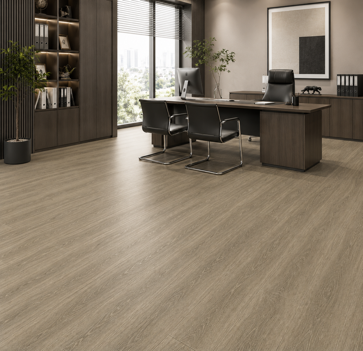 Self-adhesive laminate flooring