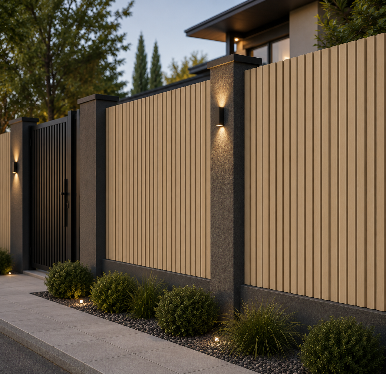 3D WPC exterior cladding panel / tik