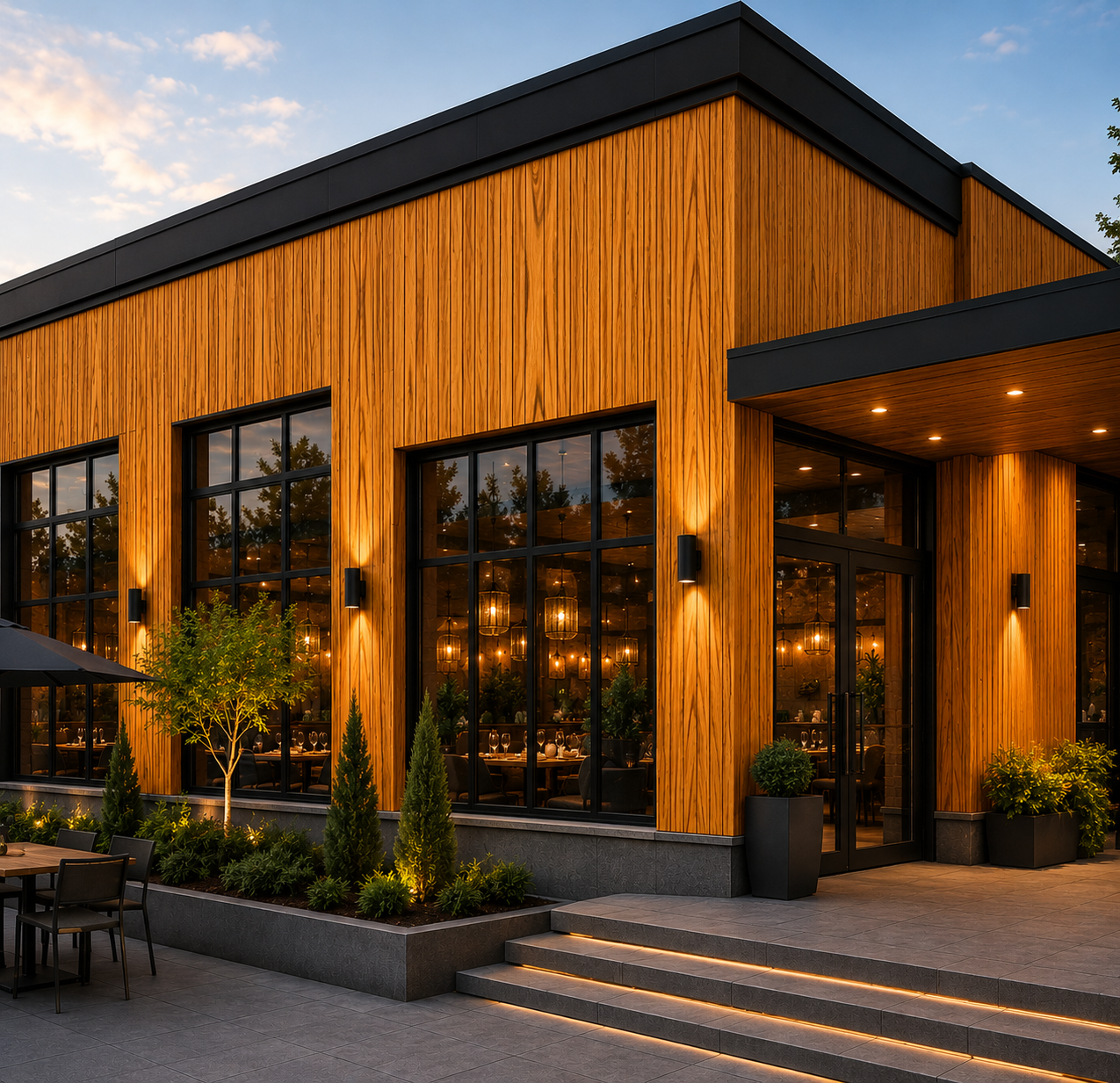 WPC exterior cladding / tik