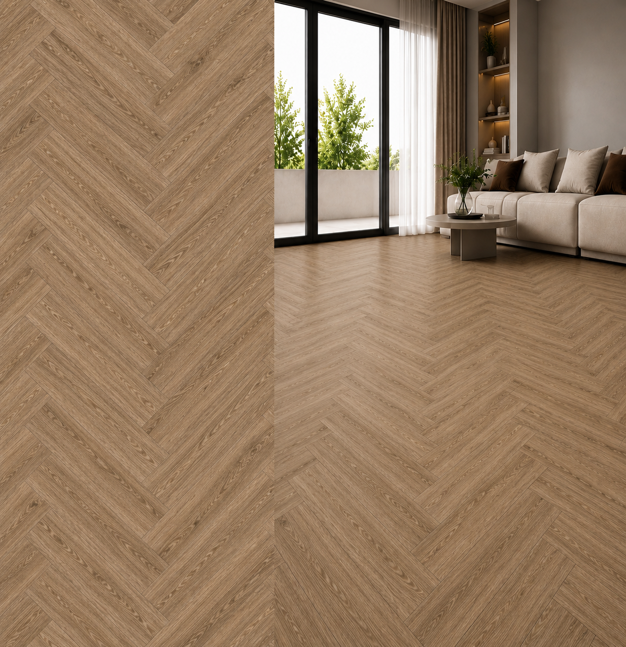 SPC quartz-vinyl