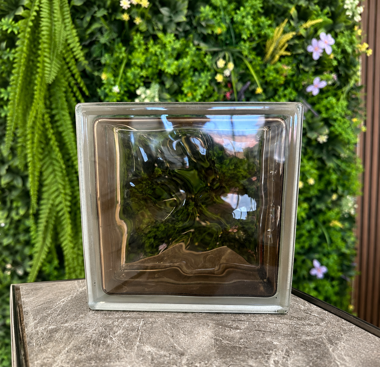 Glass block / BRILLY BRONZE 1919/8 WAVE